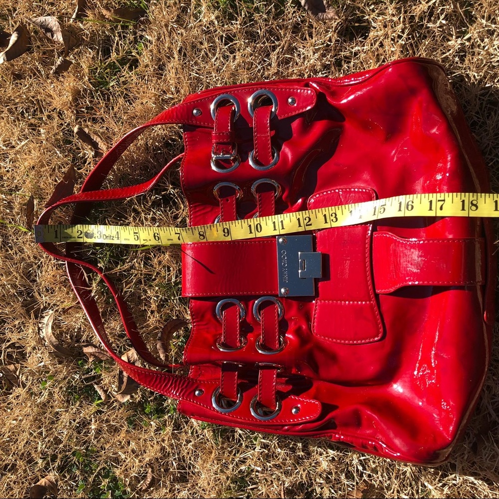 Jimmy Choo Riki Bag Red Leather - Picture 4 of 8